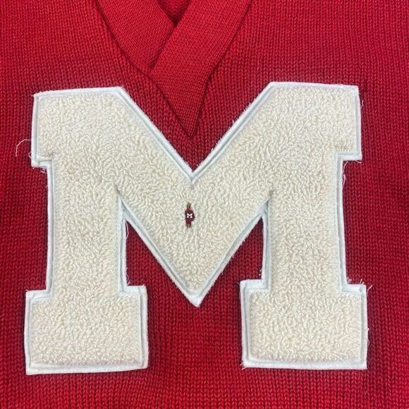 Vintage 60’s The Cincinnati Athletic Goods Co Letterman Sweater Knit Size M - Picture 8 of 11